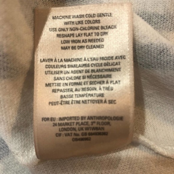 Anthropologie HD In Paris Ardmore Dress Navy White - Picture 10 of 10